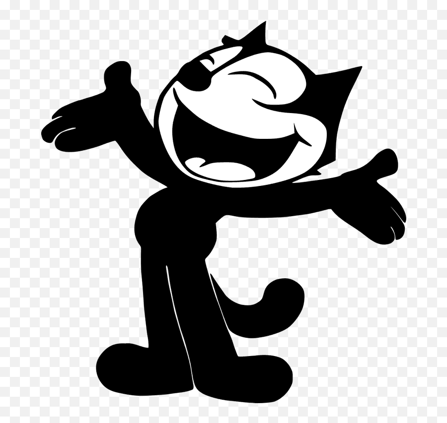 Cartoon Characters - Felix The Cat Emoji,Felix Thinking Emoji