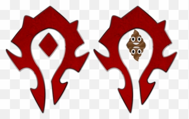 Horde Symbol Is A Toilet Seat On Fire - World Of Warcraft Horde Symbol Emoji,Cat Cow Horse World Emoji