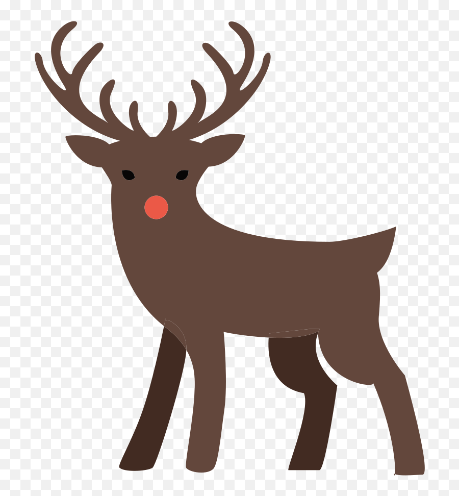 Clipart Reindeer Icon Clipart Reindeer Icon Transparent - Free Icons Christmas Png Emoji,Reindeer Emoji