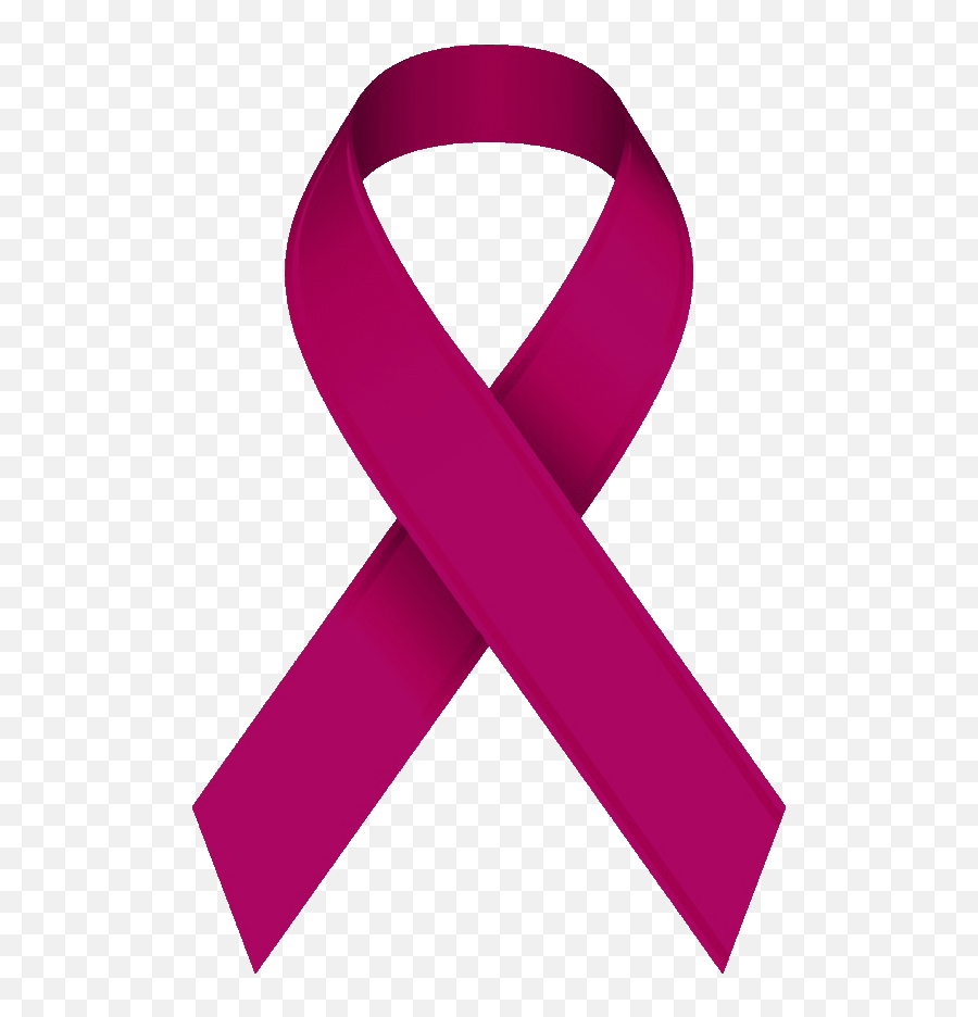 Breast Cancer Awareness Ribbon Clipart - Burgundy Awareness Ribbon Emoji,Pink Ribbon Emoji