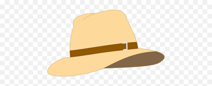 Fedora Hat Vector Image - Beige Clipart Emoji,Sombrero Hat Emoji