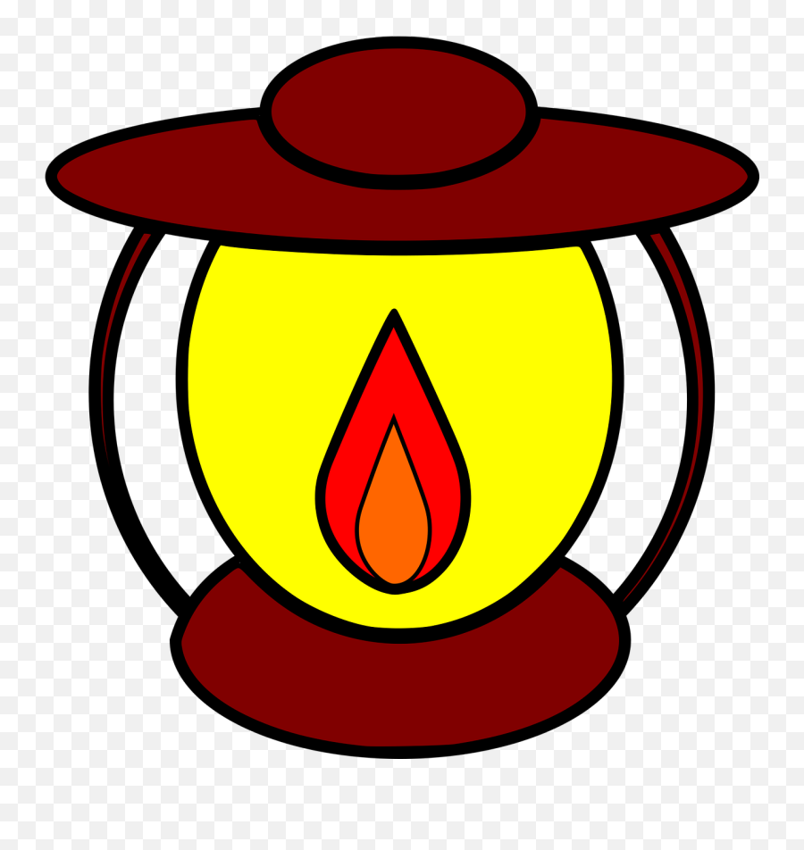 Flame Clipart Lamp Flame Lamp - Burning Lamp Clip Art Emoji,Sun Light Bulb Hand Emoji