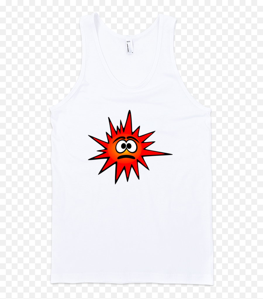Explosion Fine Jersey Tank Top Unisex - Sleeveless Shirt Emoji,Explosion Emoji