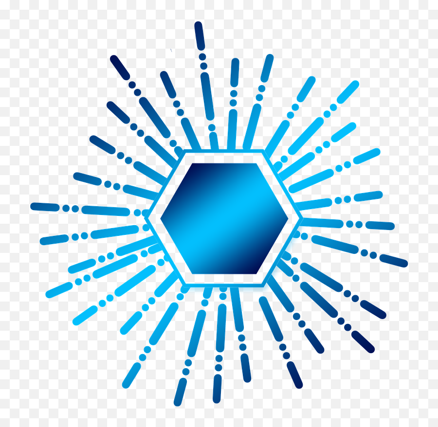 Hexagon Crowdsourcing Icon Star - Transparent Blue Hexagon Emoji,Price Tag Emoji