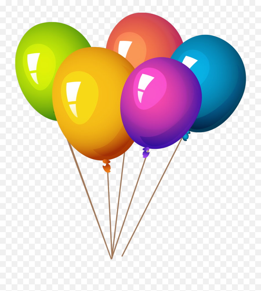 With Helium Pcs - Happy New Year 2019 Balloons Emoji,Party Popper Emoji