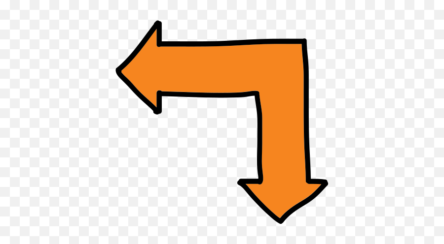 Arrow Pointing Left And Down Icon - Portable Network Graphics Emoji,Left Arrow Emoji