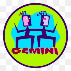 Gemini Zodiac Sign Clipart - Traits Emoji