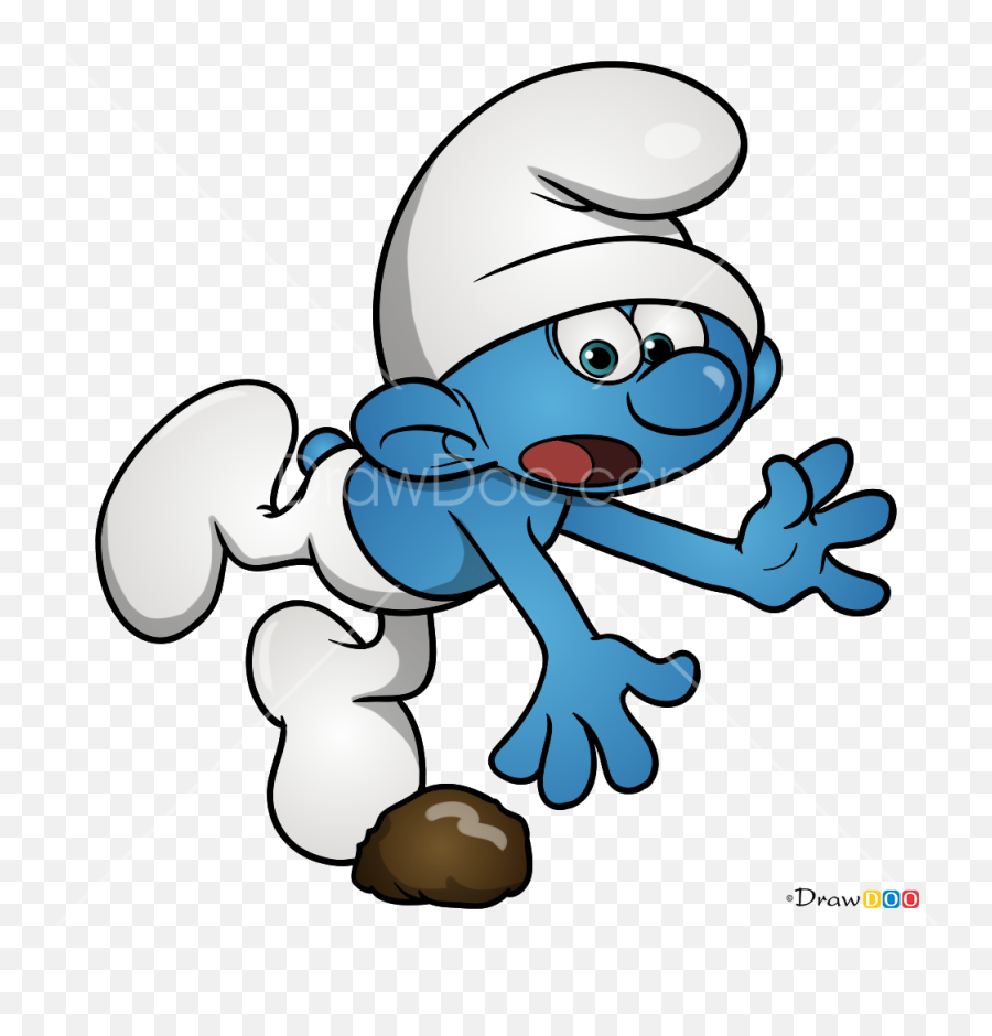 How To Draw Clumsy Smurfs - Fictional Character Emoji,Smurf Emoji