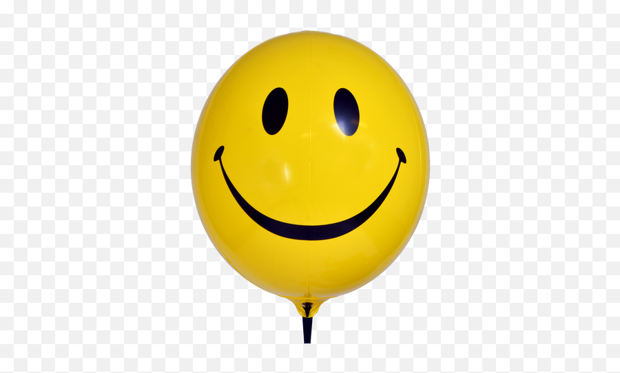 Smiley Face Yellow Outdoor Balloon - Balloon With Smiley Face Emoji,Balloon Emoticon