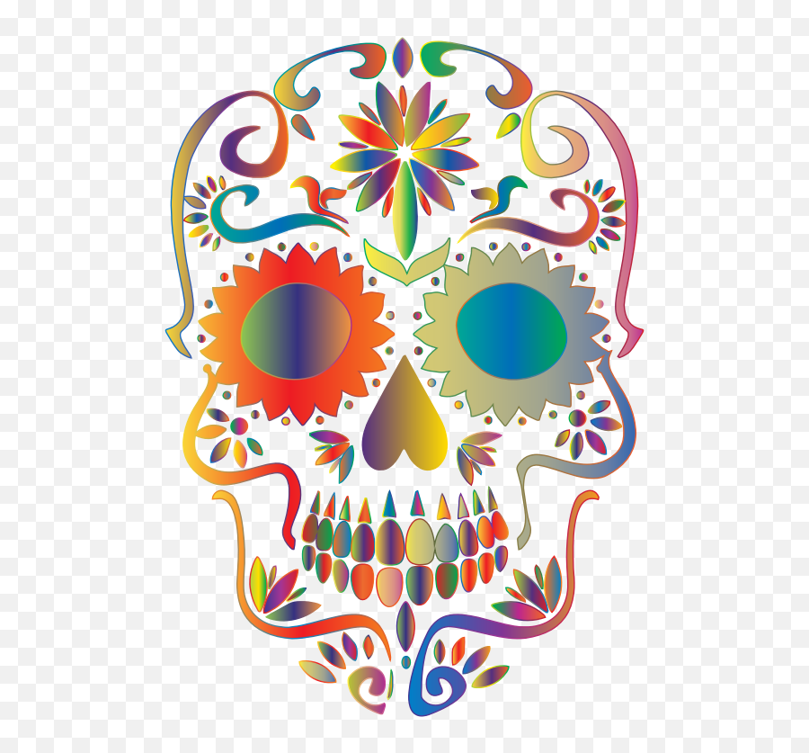 Openclipart - Clipping Culture Transparent Sugar Skulls Clipart Emoji,Sugar Skull Emoji
