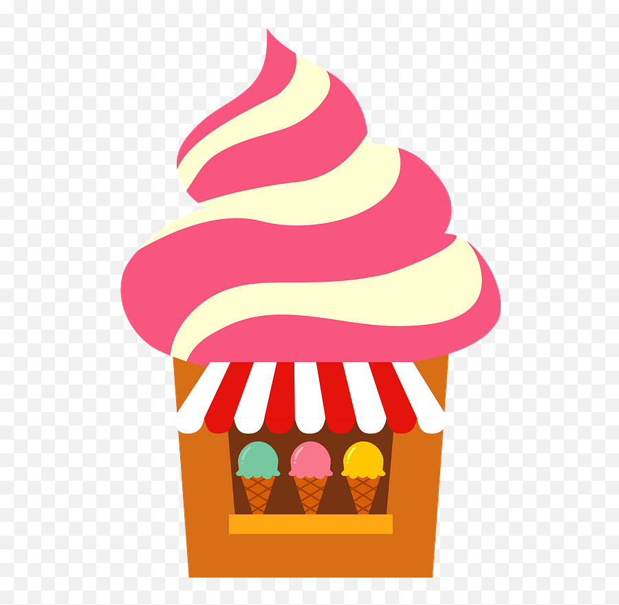 Ice Cream Shop Clipart - Png Download Full Size Clipart Icecream Store Clip Art Emoji,Emoji Chocolate Ice Cream
