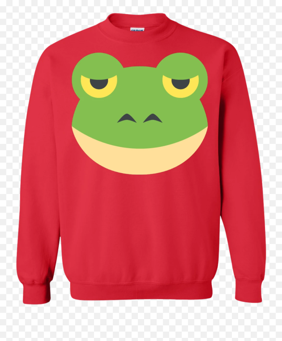 Frog Face Emoji Sweatshirt - Not Christmas Yule,Xx Emoji