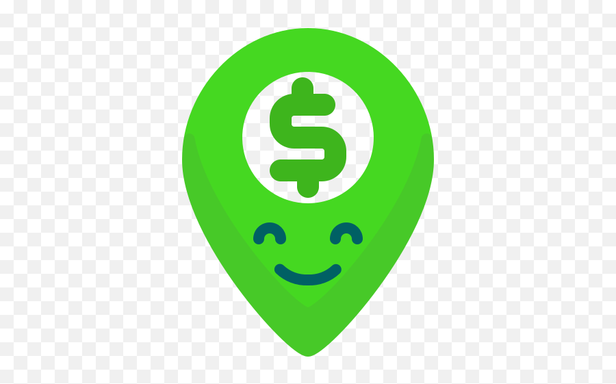 Location Dollar Emoji Emoticon Map Money Free Icon Of - Emoticon De Dinero Png,Cash Emoji