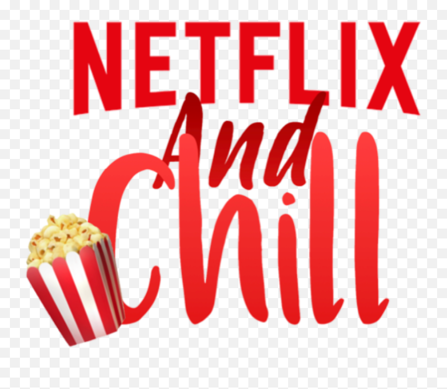 Popcorn Netflixandchill Netflix And - Graphic Design Emoji,Netflix And Chill Emoji