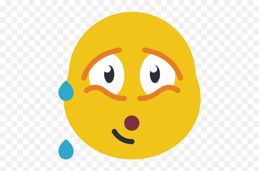 Sweating - Smiley Emoji,Sweating Face Emoji