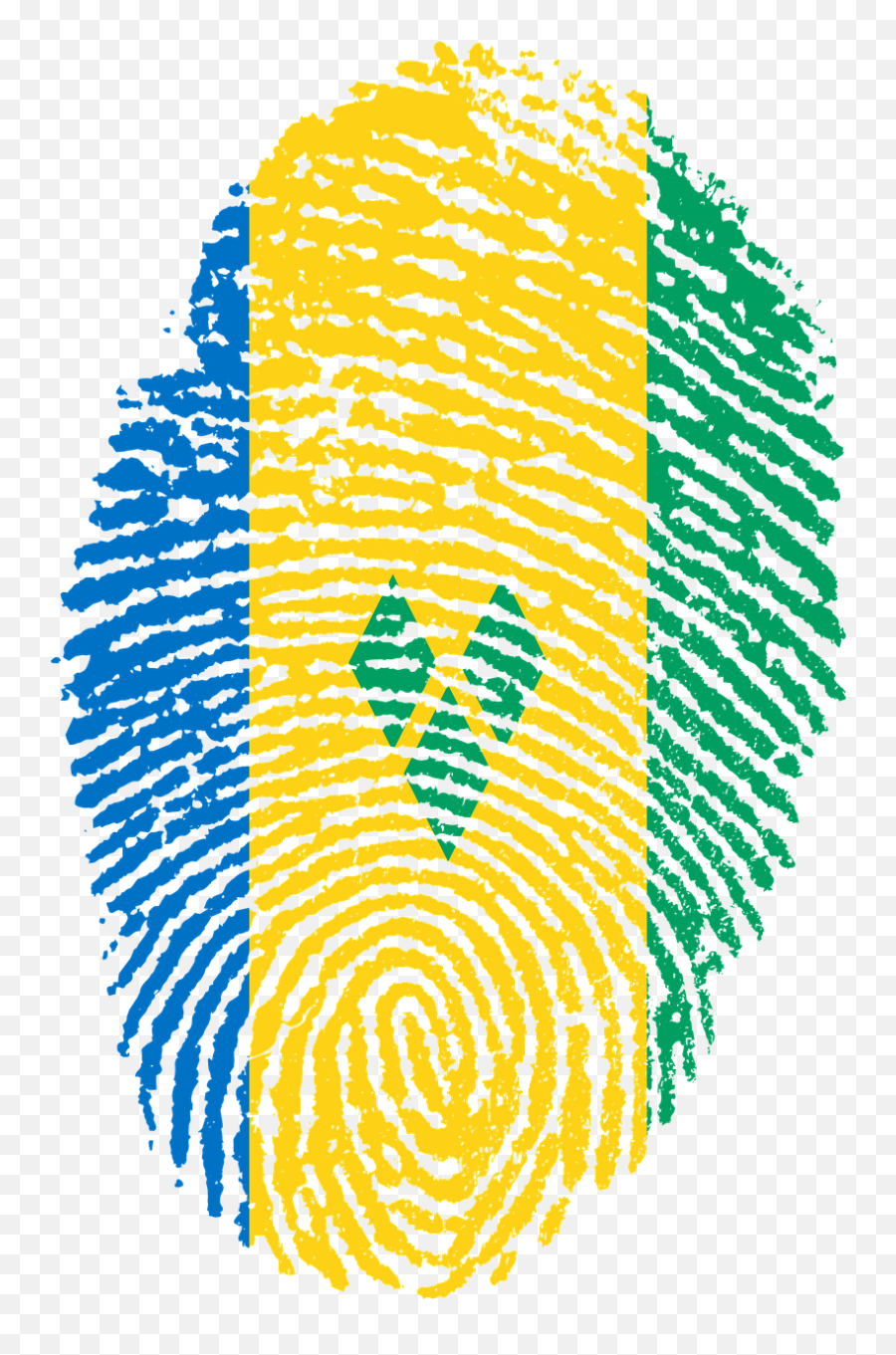 Saint Vincent Grenadines Flag - Uae Flag Fingerprint Emoji,St Lucia ...