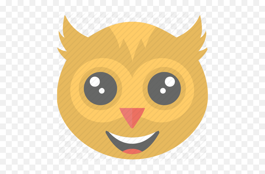 Owl Emoji Owl Face Smiley Icon - Owl Smiley Face,Wolf Whistle Emoji