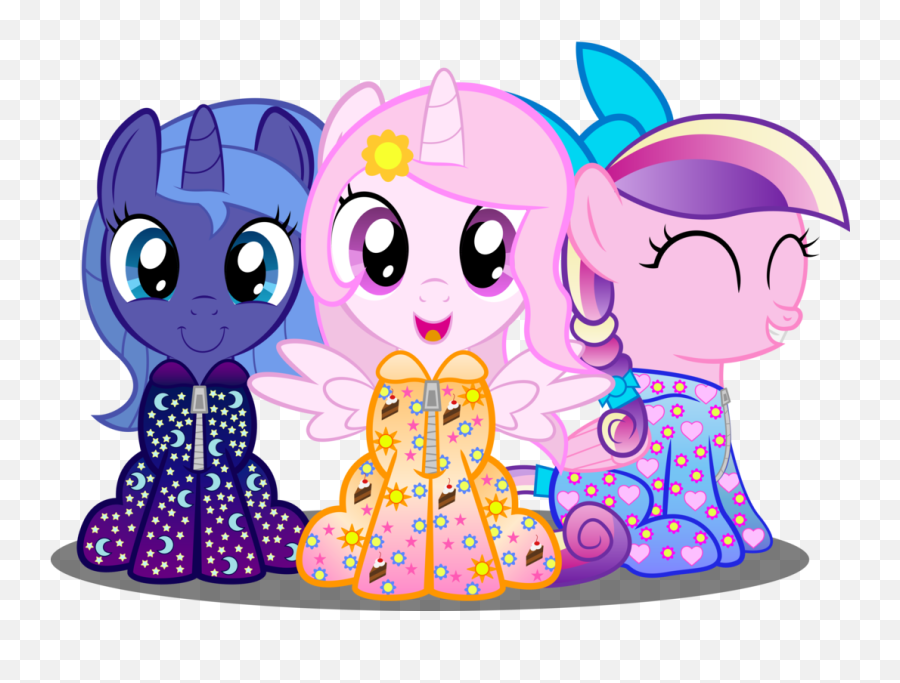 Princesses In Footed Onesies - My Little Pony Celestia And Luna Filly Emoji,Holy Crap Emoji