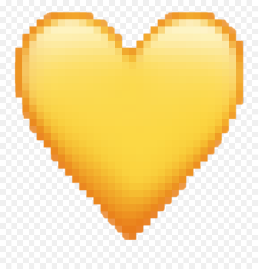 Emoji Yellow Yellowheartemoji Hearts - Eggs And Toast Pixel Art,Pixelated Emoji