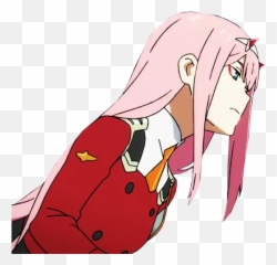 Darling In The Franxx Zero Two - Sitting Transparent Emoji