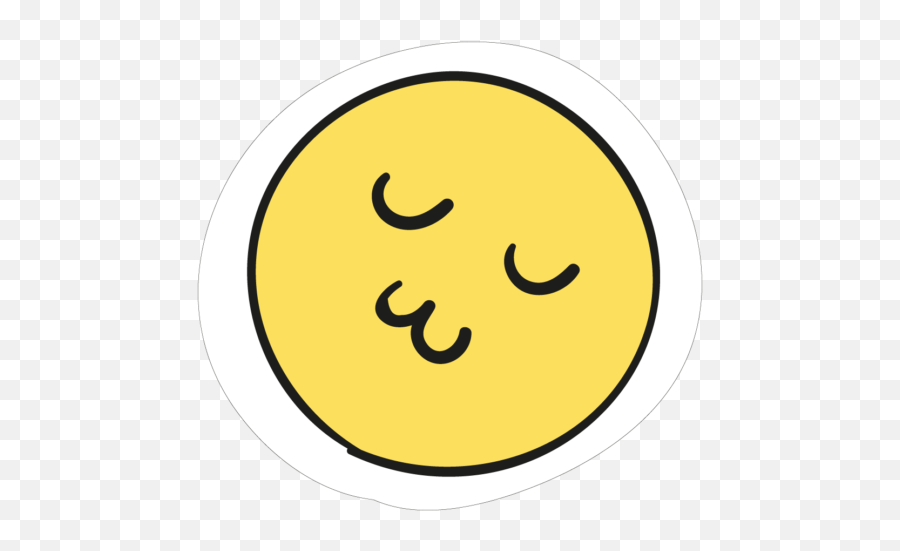Smiley Emoticon Sticker Die Cutting - Circle Emoji,Kiss Emoticon For Facebook
