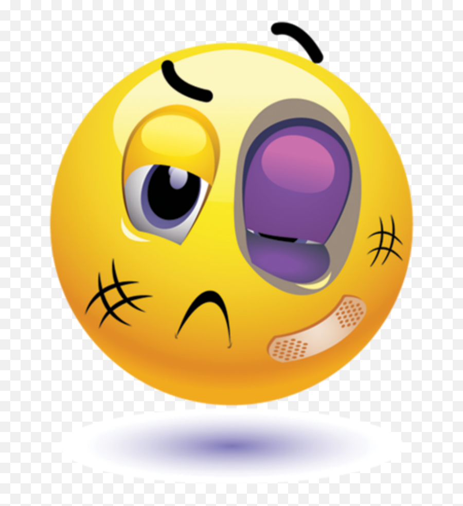 Mq Yellow Blackeye Eye Eyes Smiley Emoji Emojis - One Black Eye Emoji,Eyes Emoji Meme