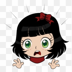 Surprised Girl Manga Smiley Emoticon Clipart i2Clipart - Png Emoji