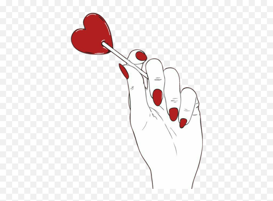 Hand Candy Red Redcandy Heartcandy - Imagenes Tumblr Png De Manos Emoji,Emoji Candy Table