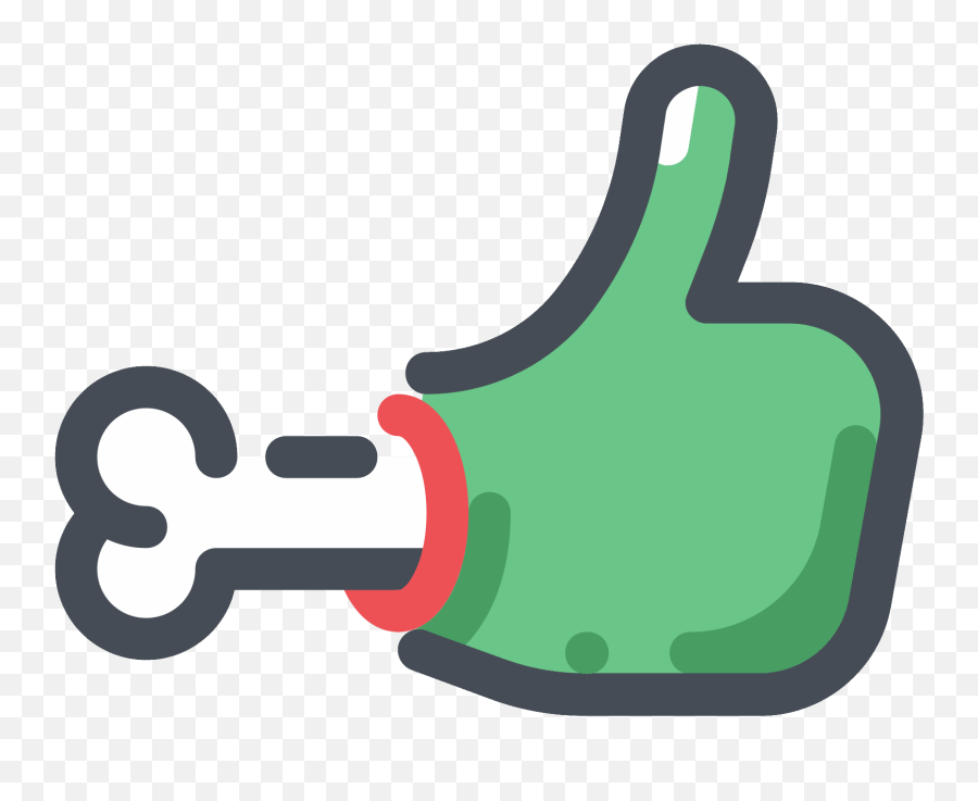 Download Hd Zombie Hand Thumbs Up Icon - Icon Transparent Portable Network Graphics Emoji,Zombie Emoji Png