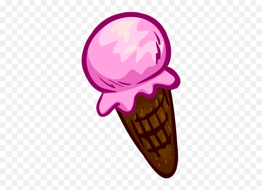 Pink Ice Cream - Club Penguin Ice Cream Emoji,Ice Cream Emojis