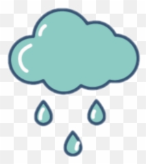 Freetoedit Cloud Raining Raindrops - Clip Art Emoji,Raining Emoji