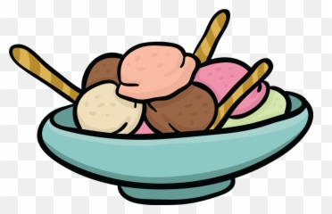 Junk Food Sticker Emoji Pack For Imessage - Eat Ice Cream Bowl Cartoon