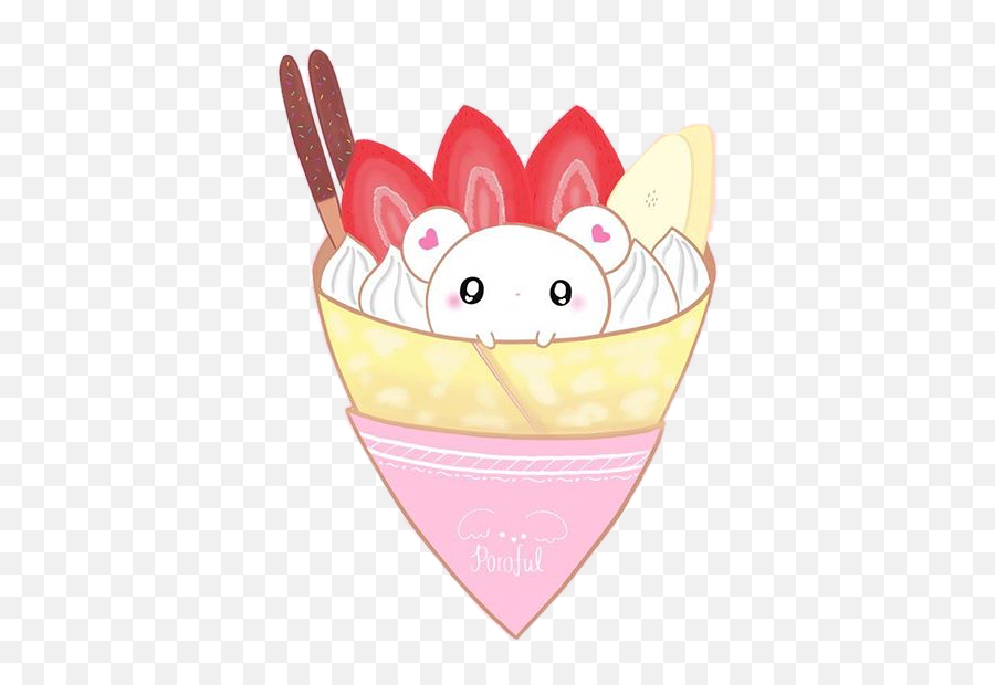 Crepe Mouse Food Kawaii Freetoedit - Cartoon Emoji,Crepe Emoji