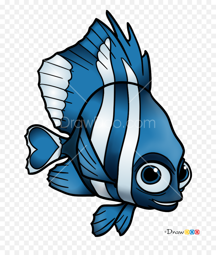 How To Draw Deb Dory And Nemo - Deb Finding Nemo Drawing Emoji,Dory Fish Emoji