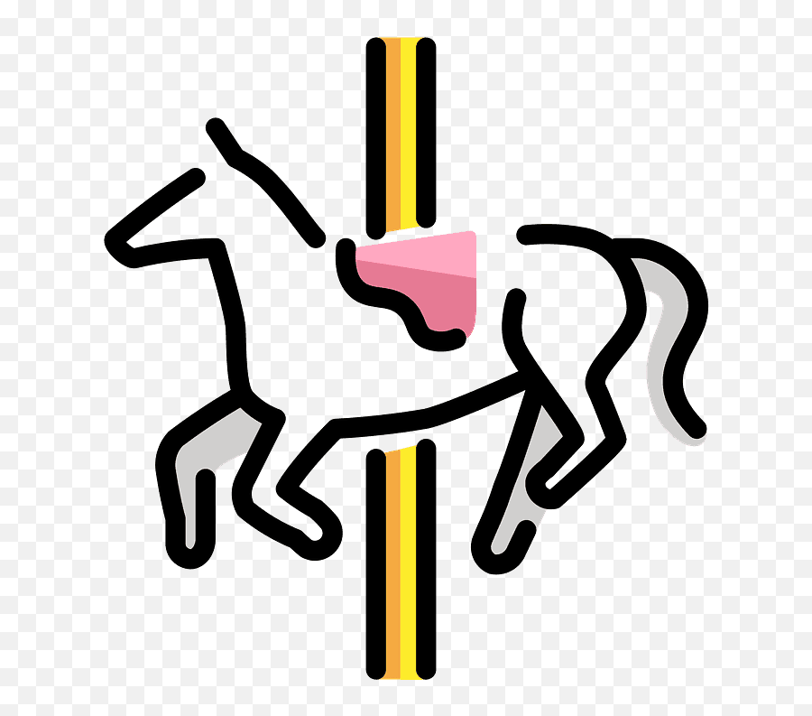 Carousel Horse Emoji Clipart Free Download Transparent Png - Equitation,Pony Emoji