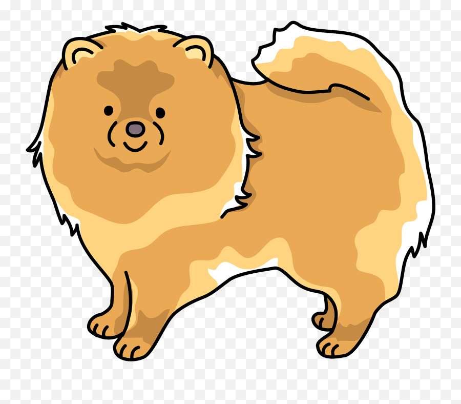 Pomeranian Dog Clipart - Pomeranian Emoji,Boxer Dog Emoji