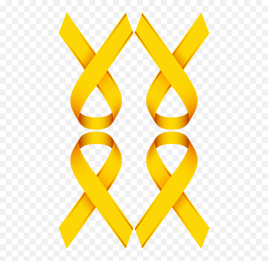 Yellow Cancer Ribbon Background Clipart - Vertical Emoji,Yellow Ribbon Emoji