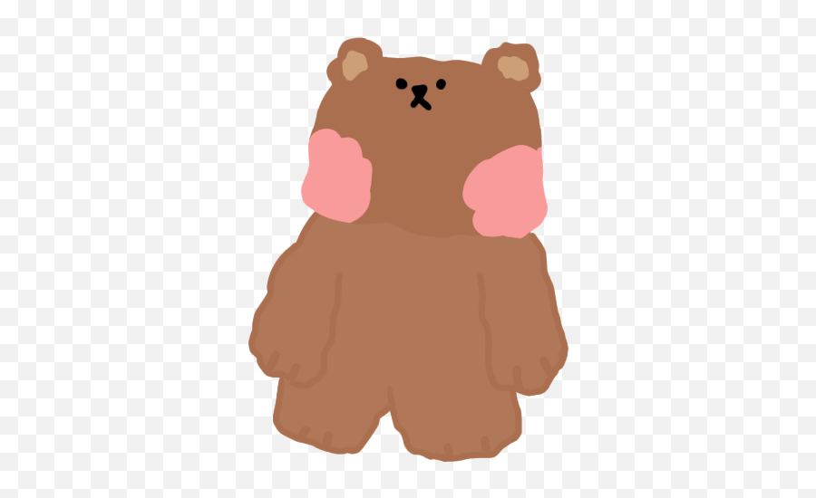 Korean Cute Teddy Sticker Emoji,Emoji Bears