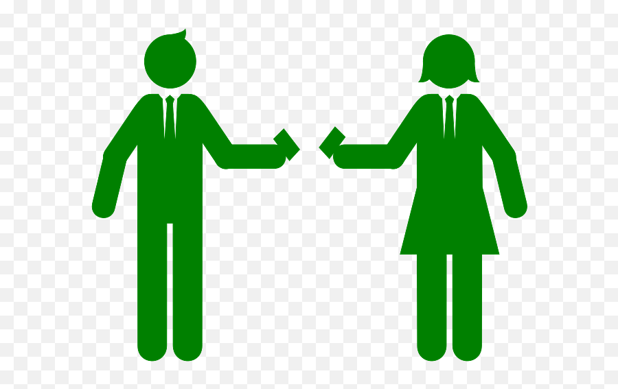 Man And Woman Exchanging Business Cards Transparent Png - Sharing Emoji,Woman X Man Emoji