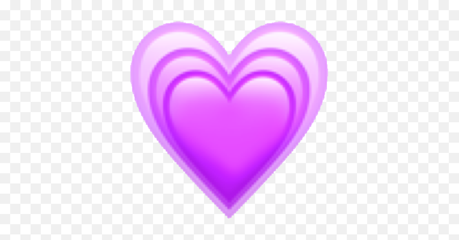Kawaii Cute Purple Emoji Heart Sticker By Tabarak - Heart Emoji Purple Hq,Cute Emoji Stickers
