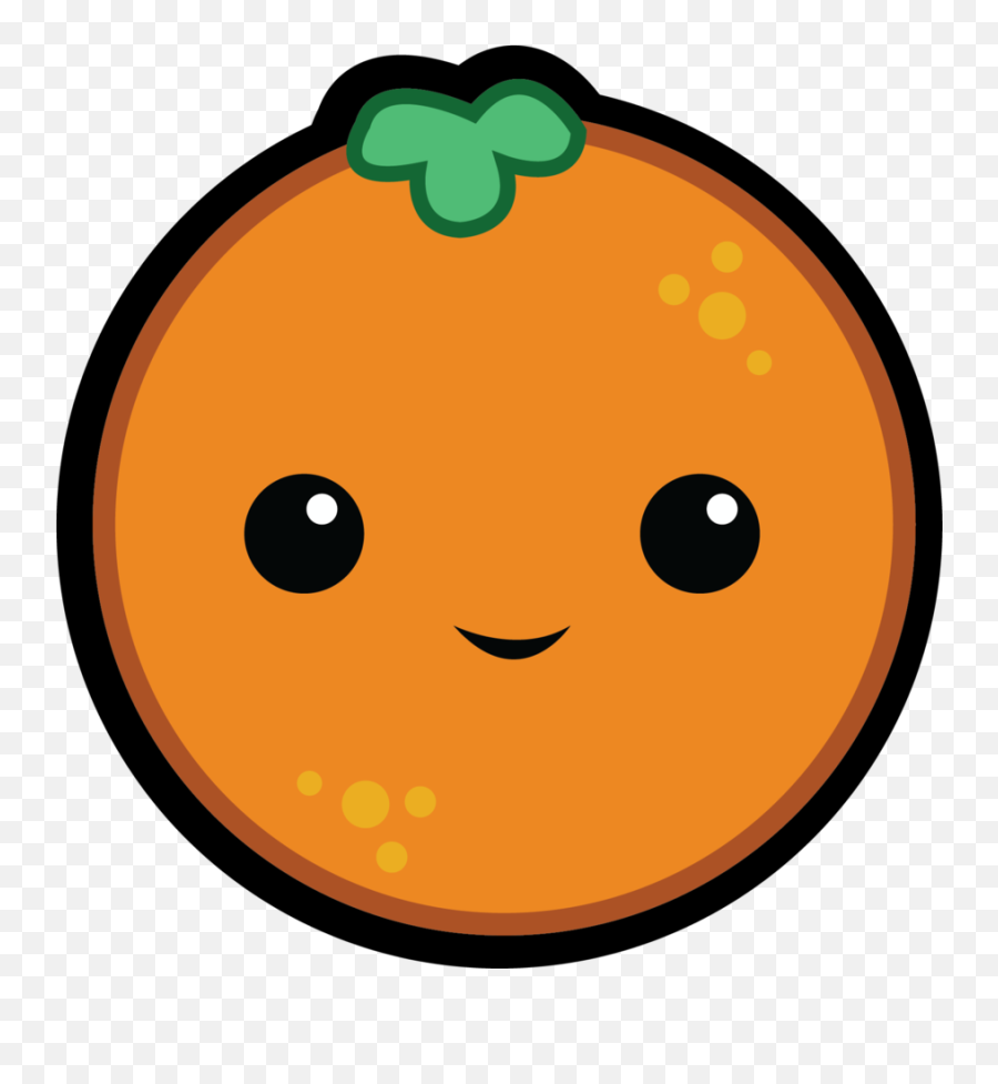 Orange Clipart Face - Orange Cartoon Png Emoji,Sour Face Emoji