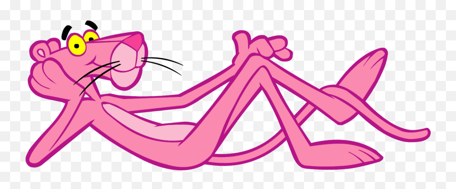 Pink Panther - Pink Panther Emoji,Lying Down Emoji