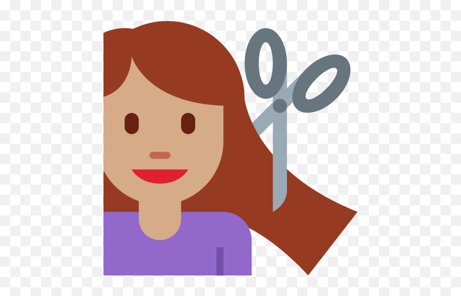 Getting Haircut Emoji With Medium - Emoji Cortando Cabelo Png,Twd Emoji