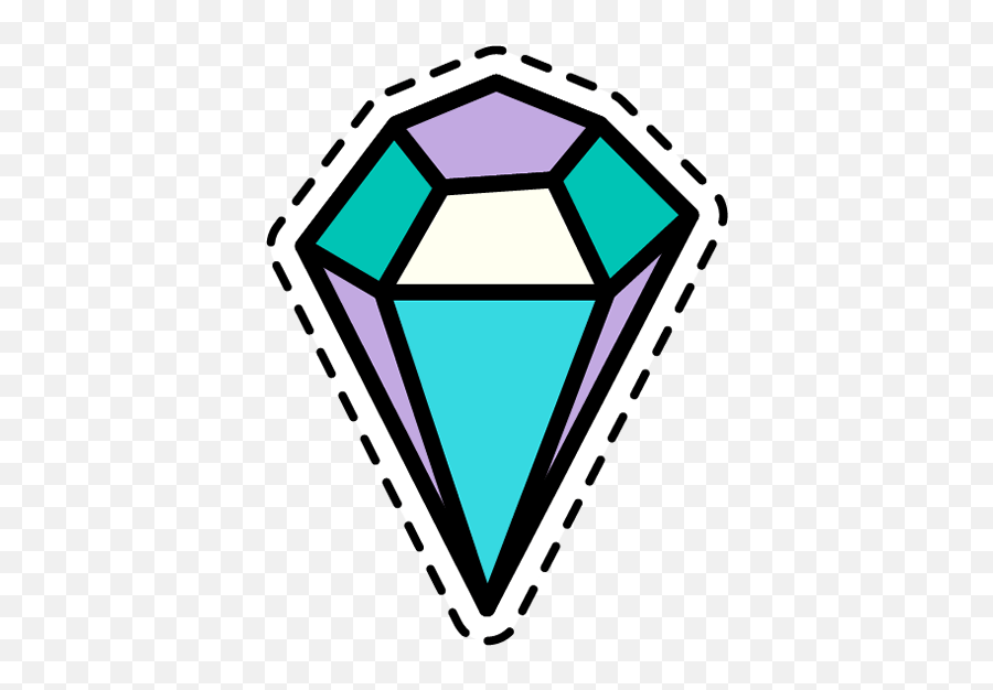 Download Hd Diamond Patch - Triangle Emoji,Diamond Emoji
