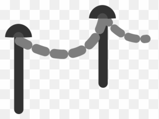 Barricade Bollard Safety Road Chained - Cartoon Emoji