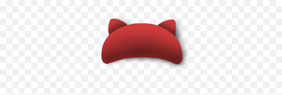 Emoji Fox Ears Face Hat Crown Freetoedit Mimi - Throw Pillow,Fox Emoji
