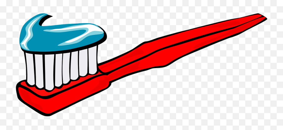 Toothbrush Toothpaste Hygiene Dental - Red Toothbrush Clipart Emoji,Pitchfork Emoticon