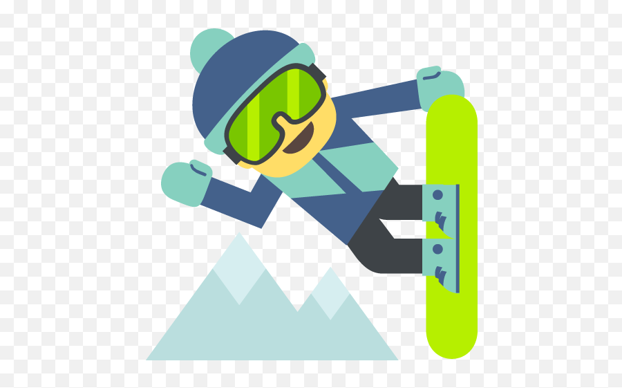 You Seached For Vacation Emoji - Snowboarding Emoji,Vacation Emoji