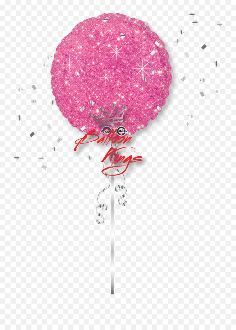 Faux Sparkle Hot Pink - Pink Glitter Balloon Png Emoji,Sparkle Emoji Png