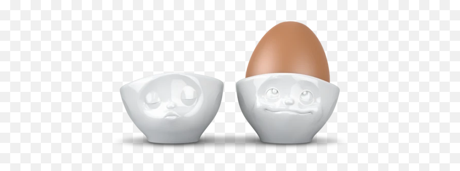 Emoji Set Egg Cups - Eierbecher Weiß,Egg Emoji